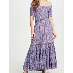 Smocked midi dress